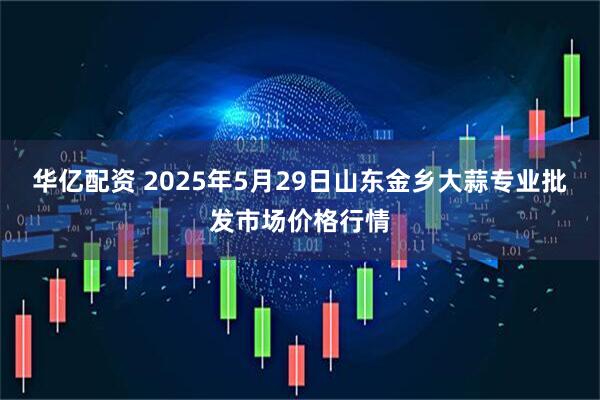 华亿配资 2025年5月29日山东金乡大蒜专业批发市场价格行情